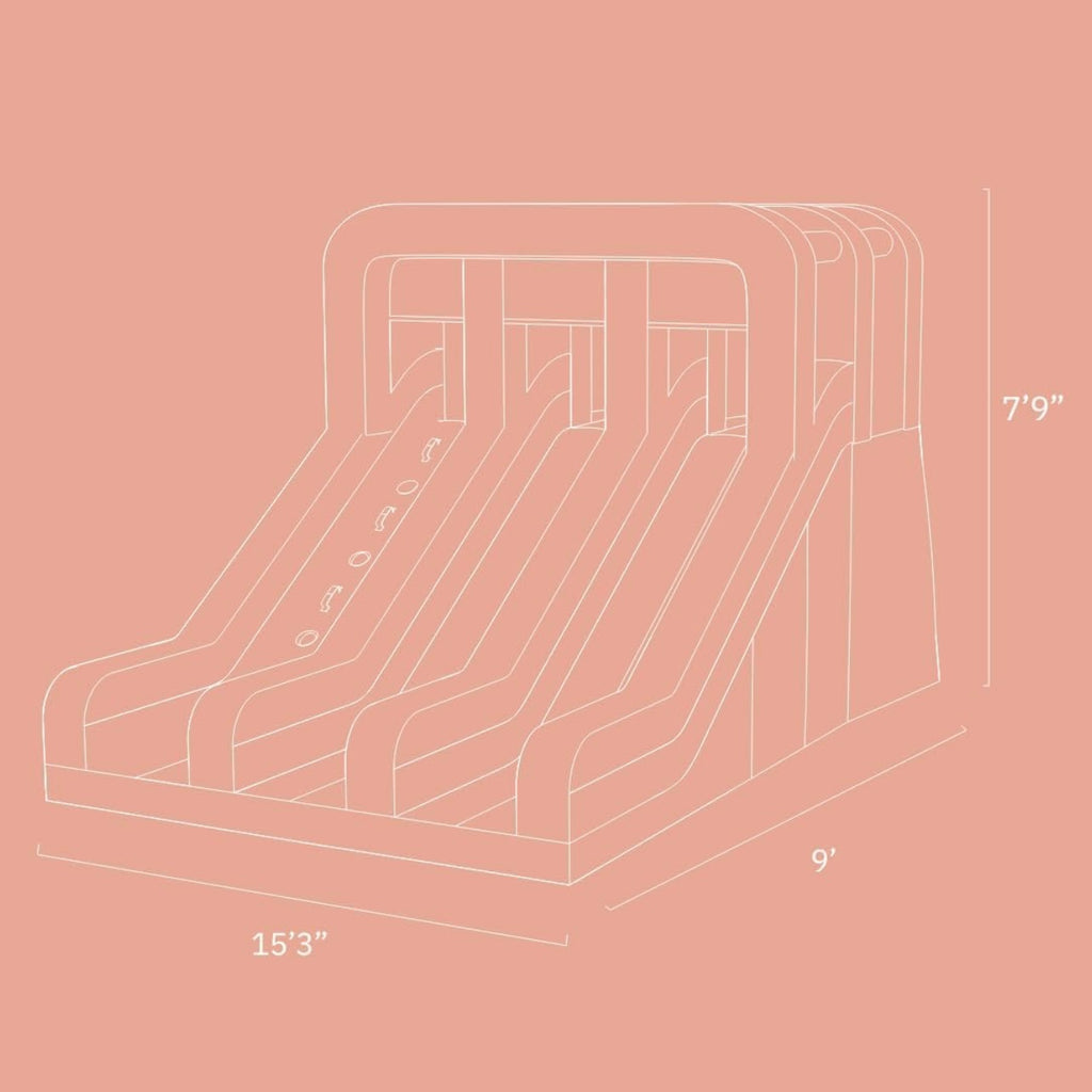 Tobogán Inflable Double Racing