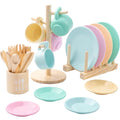Vajillas De Madera Infantil Play Dine