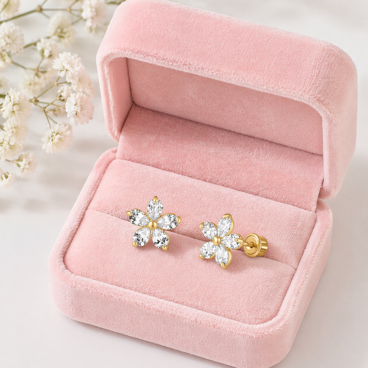Aretes flor