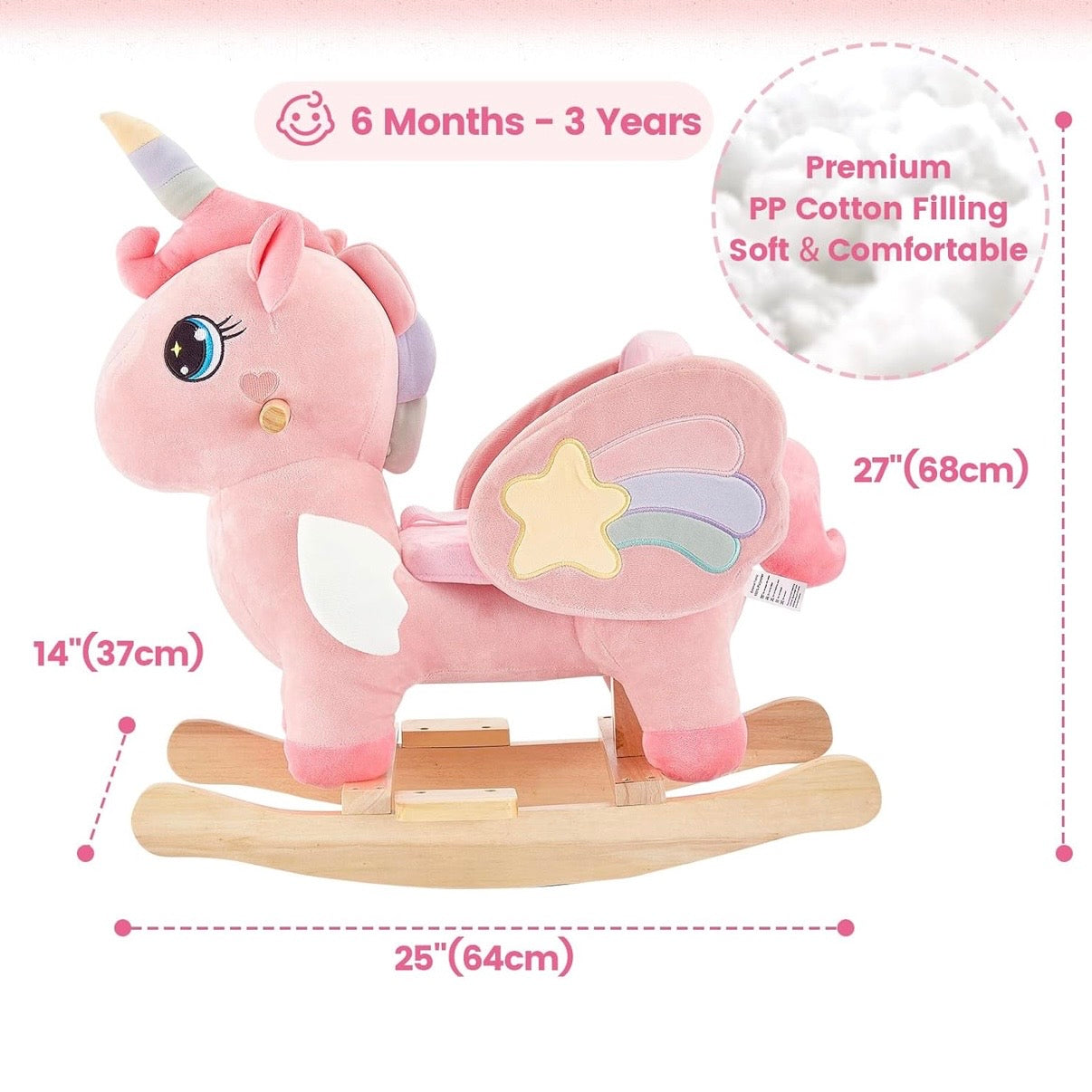 Mecedora Unicornio Polly