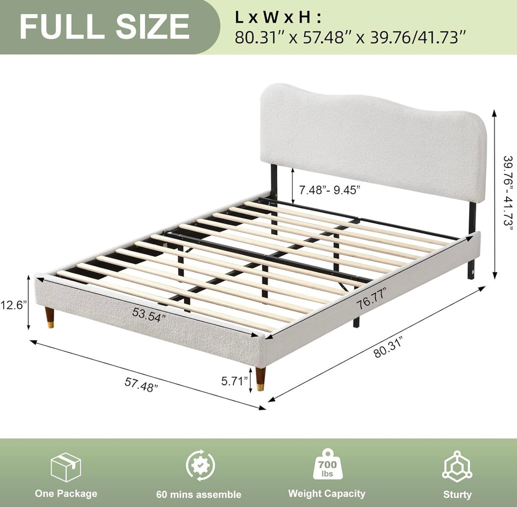 Cama Bouclé Curve