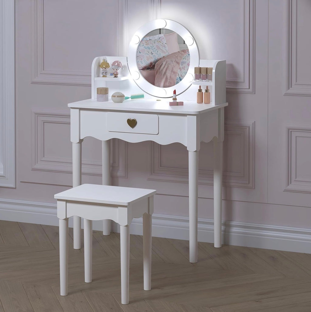 Tocador Vanity Princess Lor White