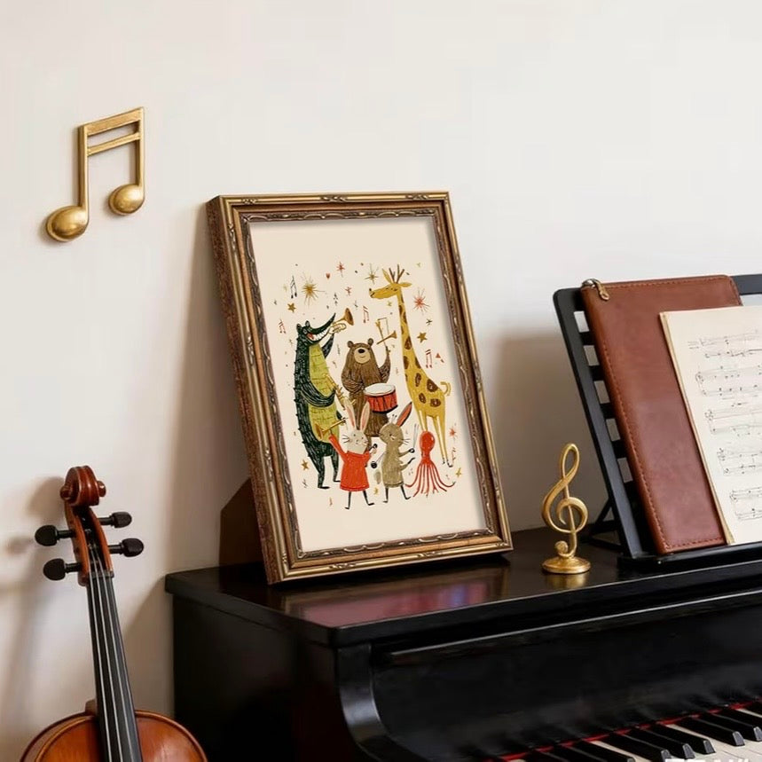 Cuadro Decorativo Musical Jungle