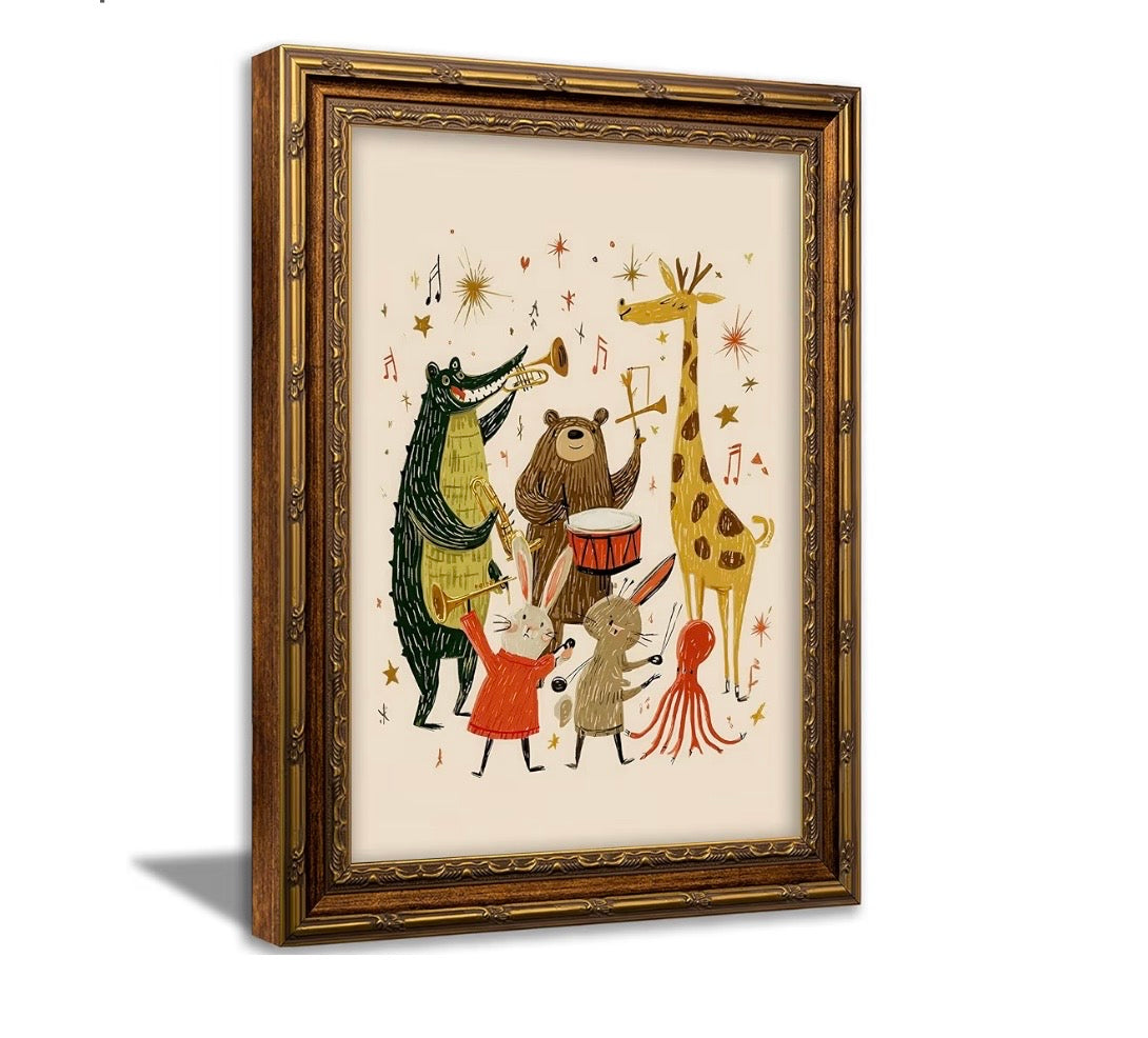 Cuadro Decorativo Musical Jungle