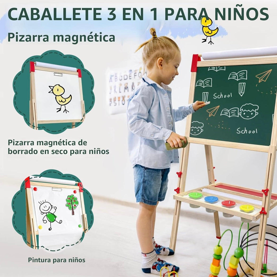 Caballete Mágico de Arte y Juego