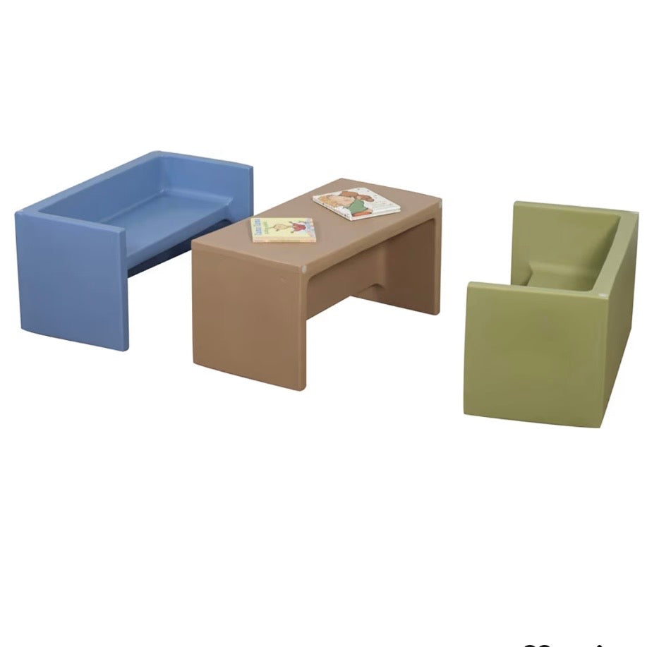 Set de 3 Bancos Cubo 3 en 1