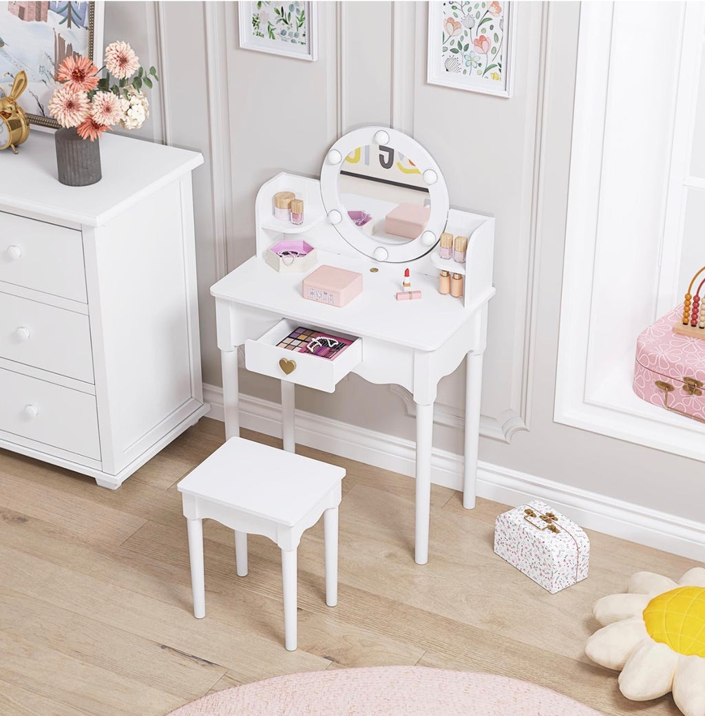 Tocador Vanity Princess Lor White