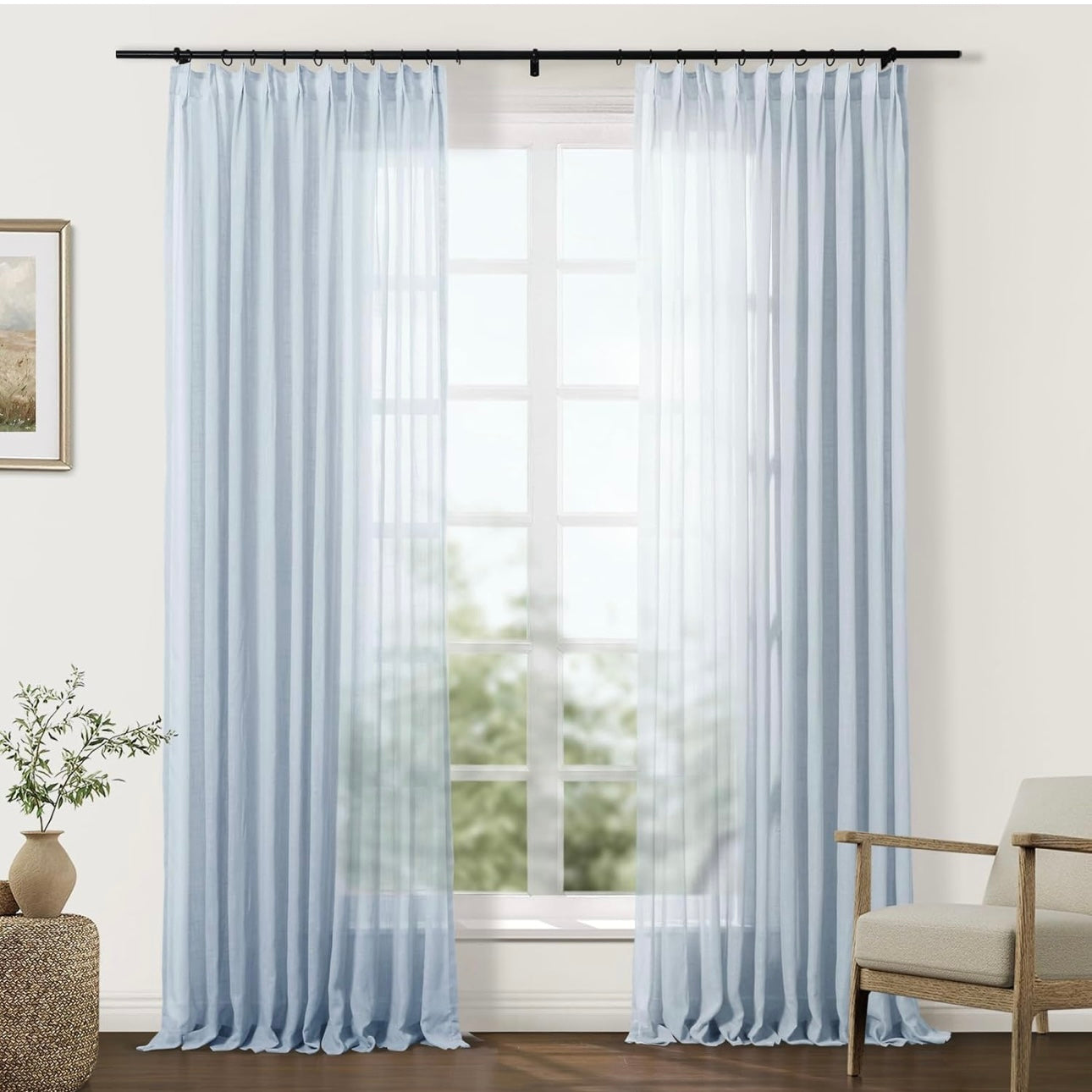 Set De Cortinas Baby Blue