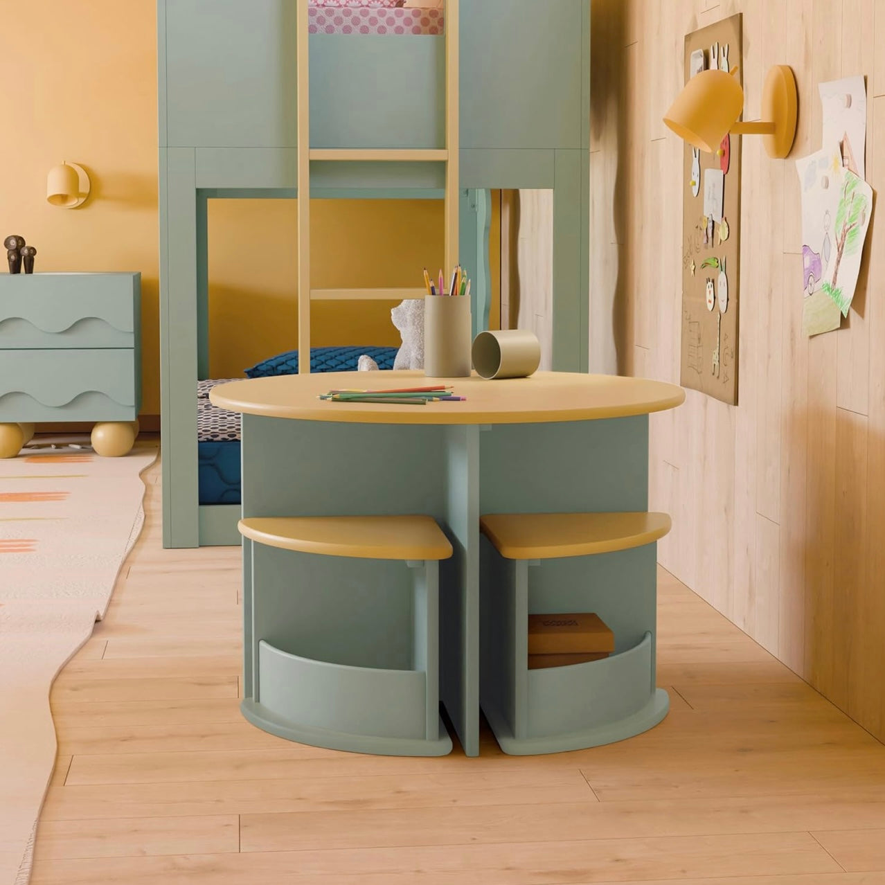 Mesa Y Sillas Nesting