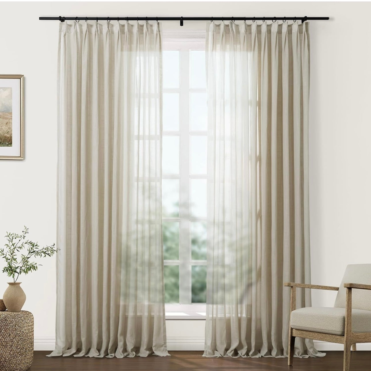 Set De Cortinas Marrón