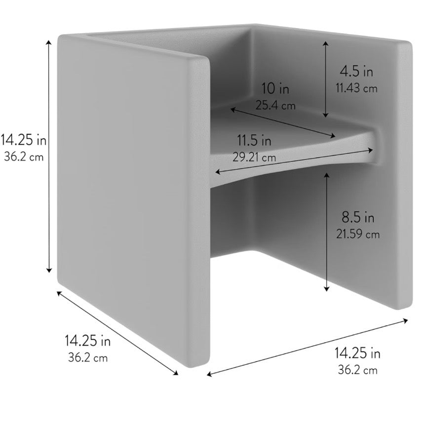 Set De 4 Sillas Cubo Grow 3 en 1