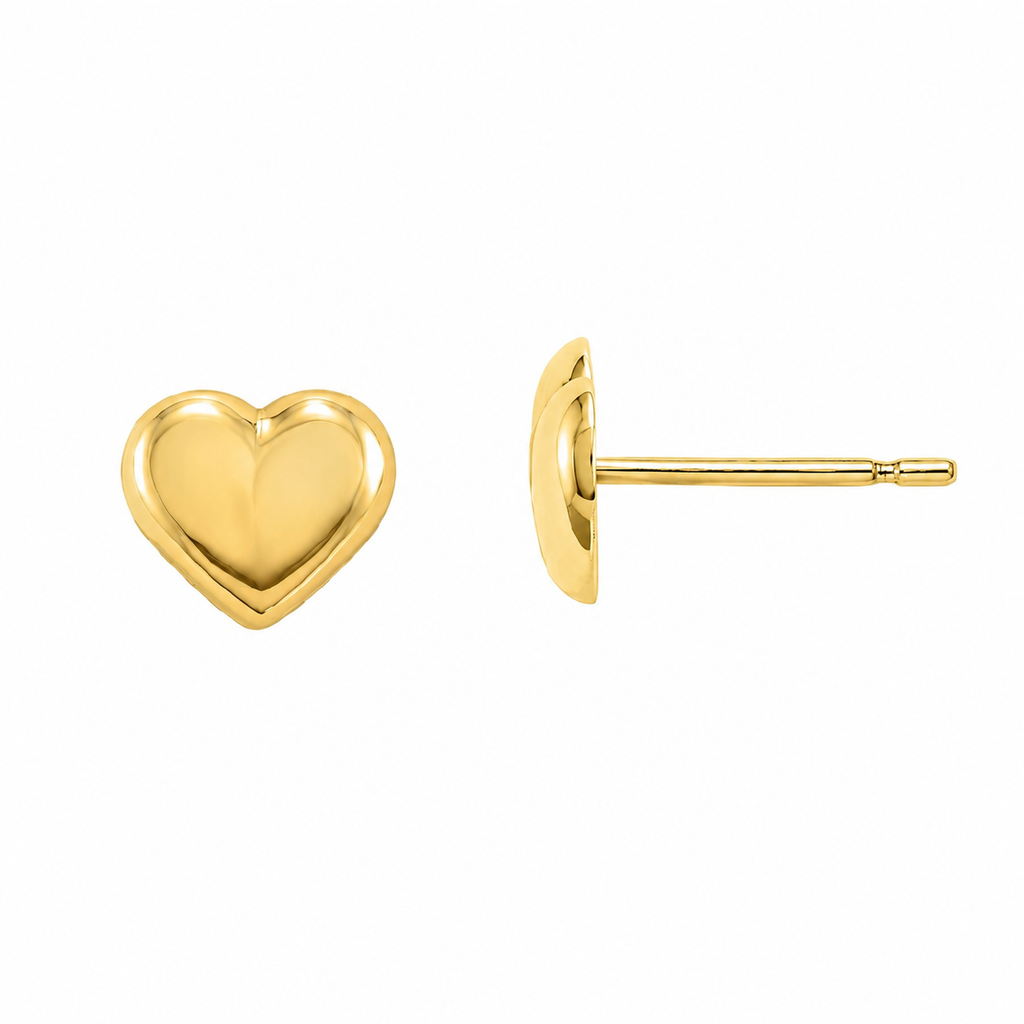 Aretes Puff Heart