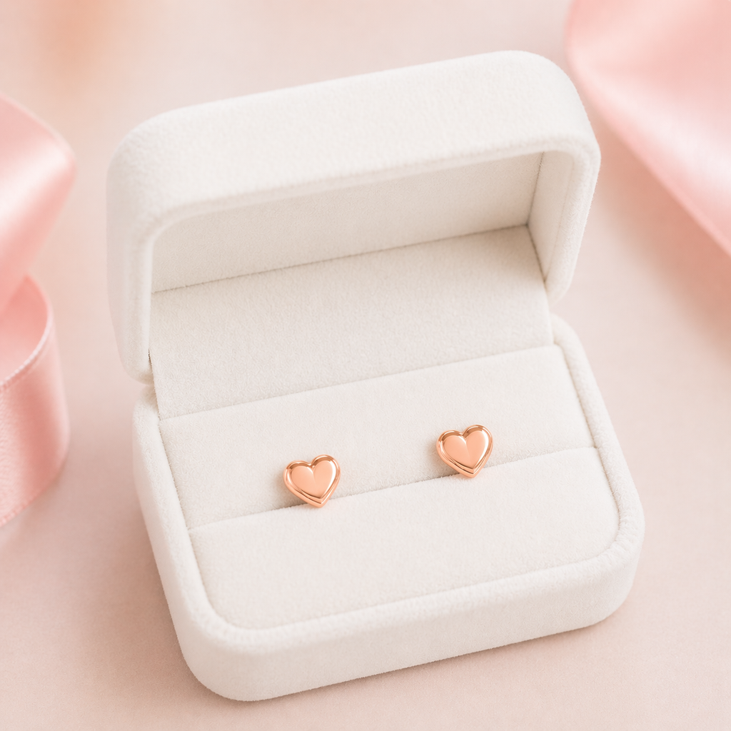 Aretes Pink Heart