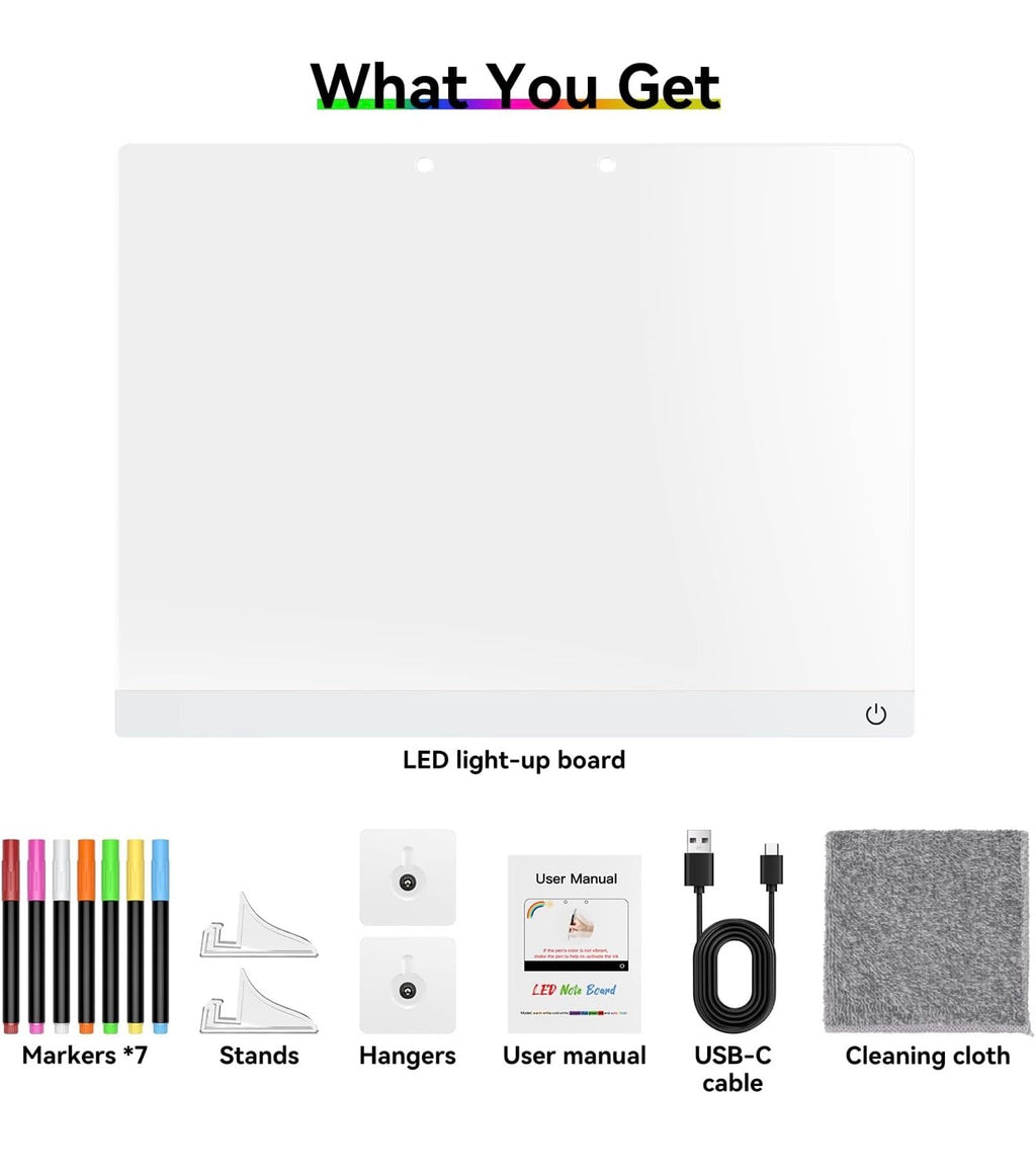 Pizarrón Y Plumones NEÓN LED