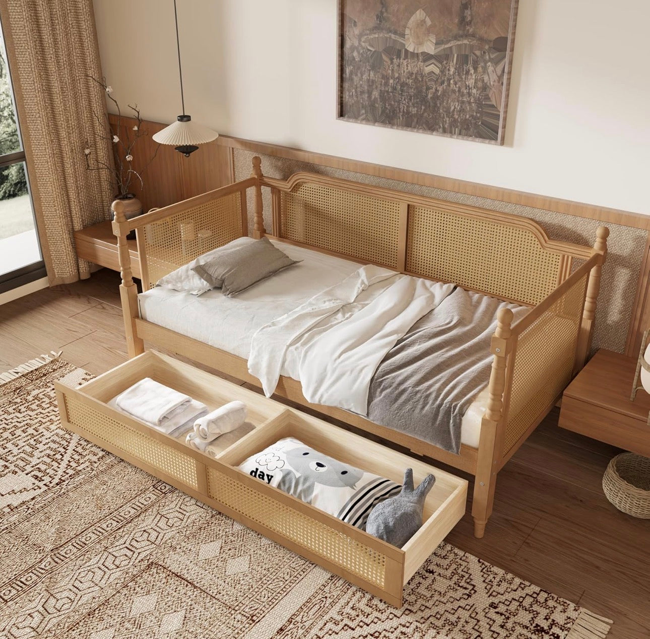 Cama Rattan Provence