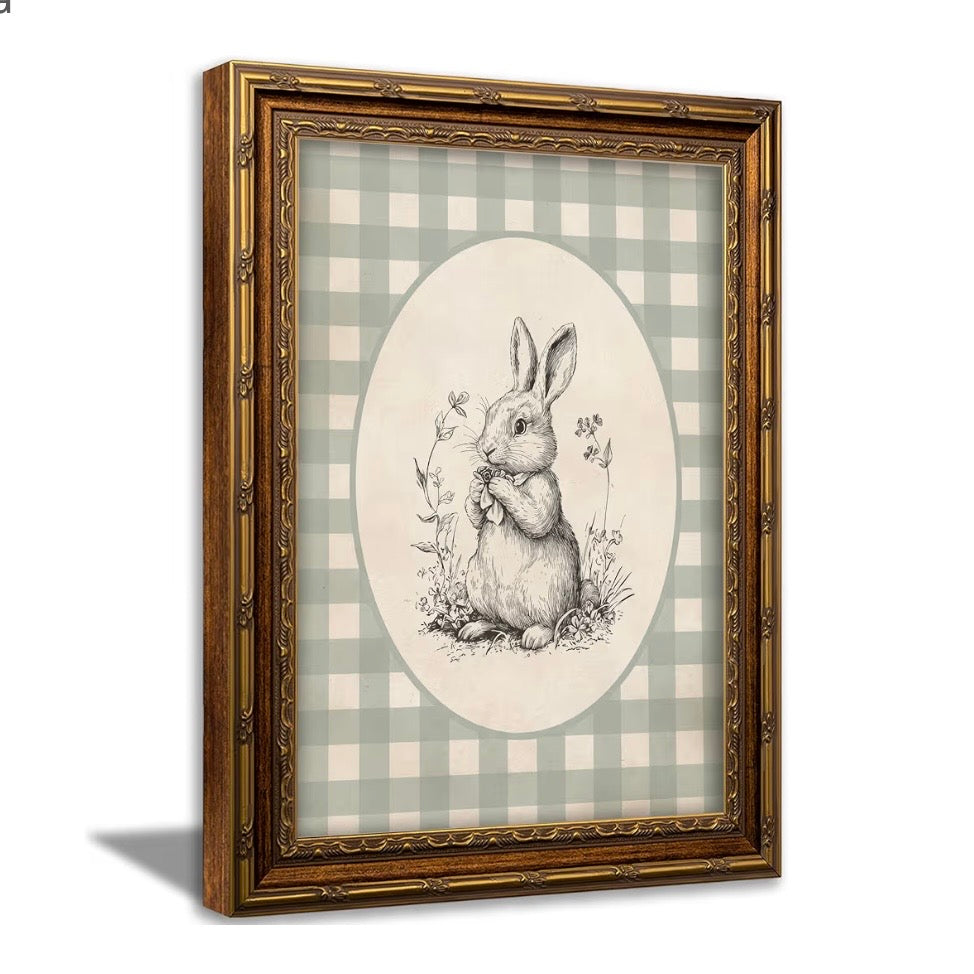 Cuadro Decorativo Bunny Vintage