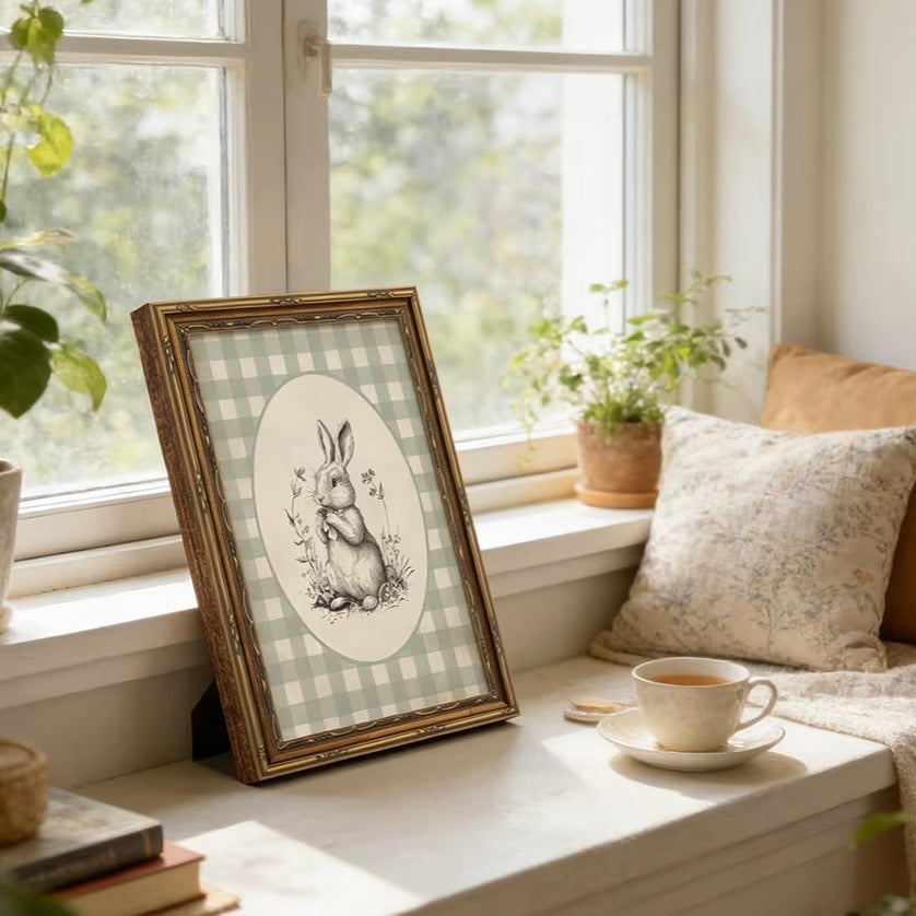 Cuadro Decorativo Bunny Vintage