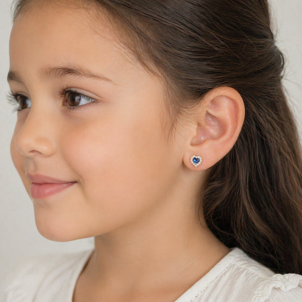 Aretes Piedras Corazón
