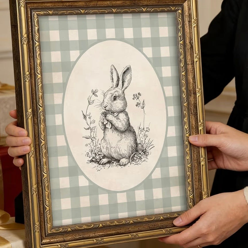 Cuadro Decorativo Bunny Vintage