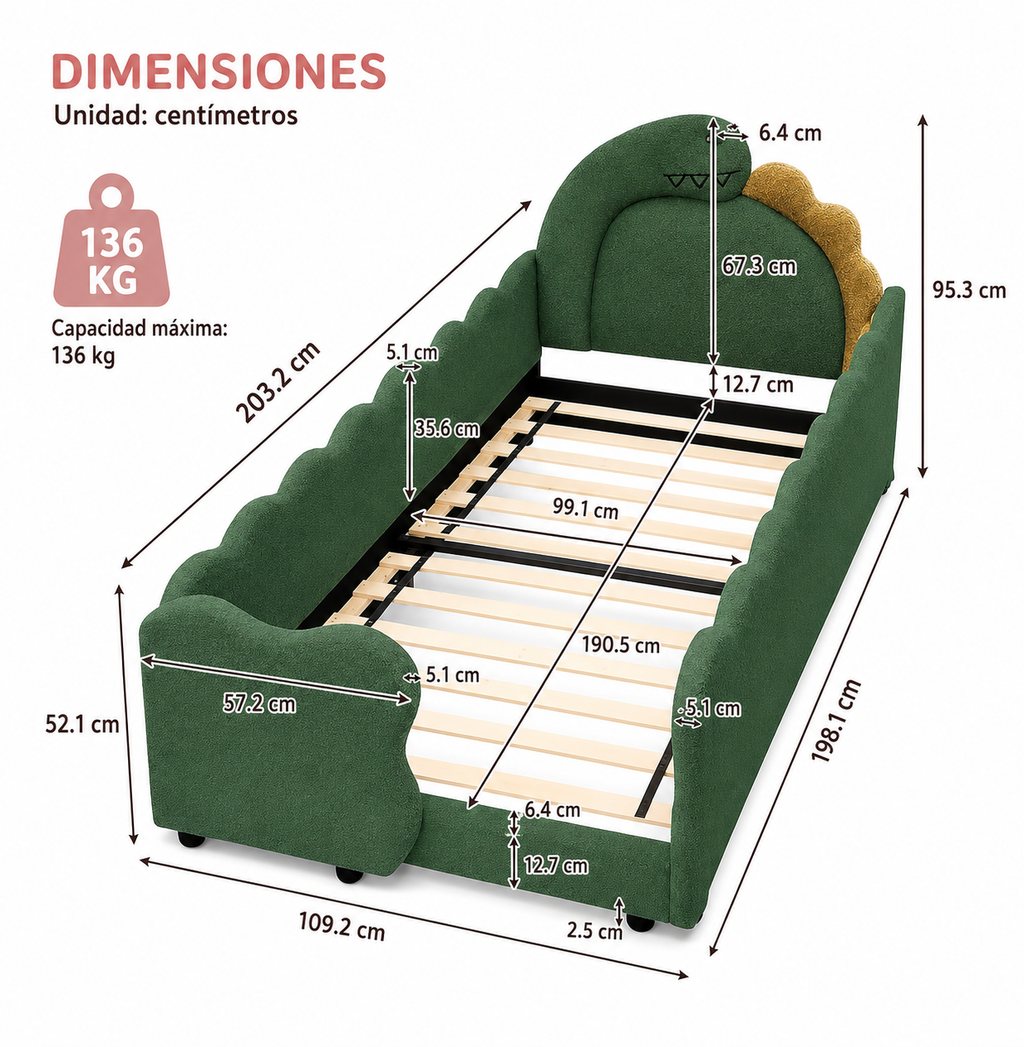 Cama Dinosaur Individual