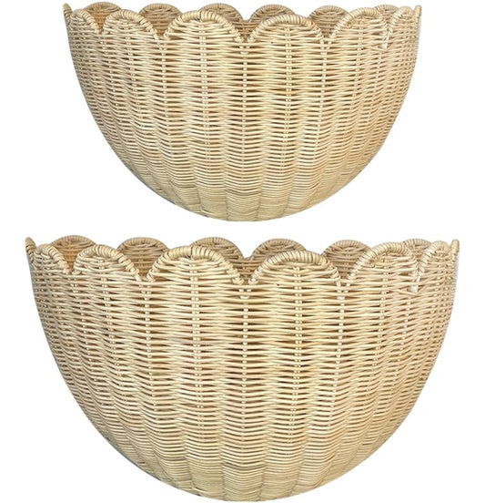 Cestas Murales Festón Ratán