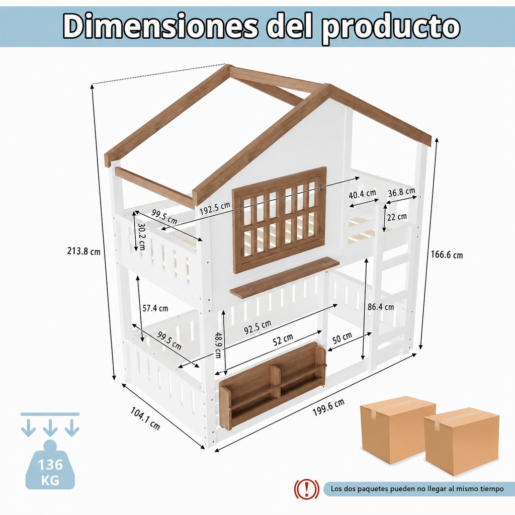 Cama Casa Toffee