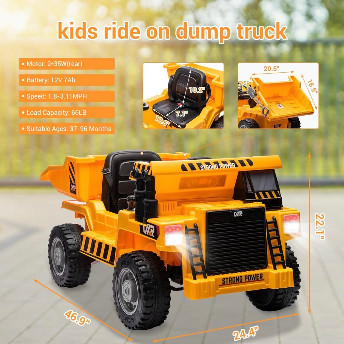 Camión Volquete Constructor Pro Kids