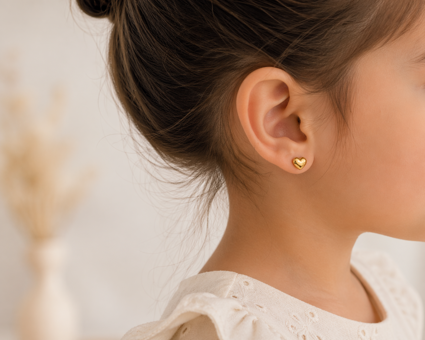 Aretes Puff Heart