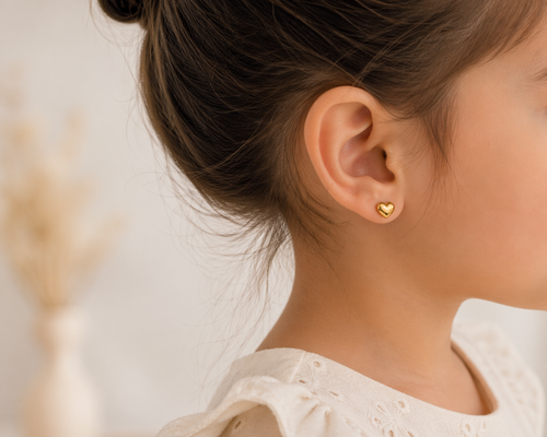Aretes Puff Heart