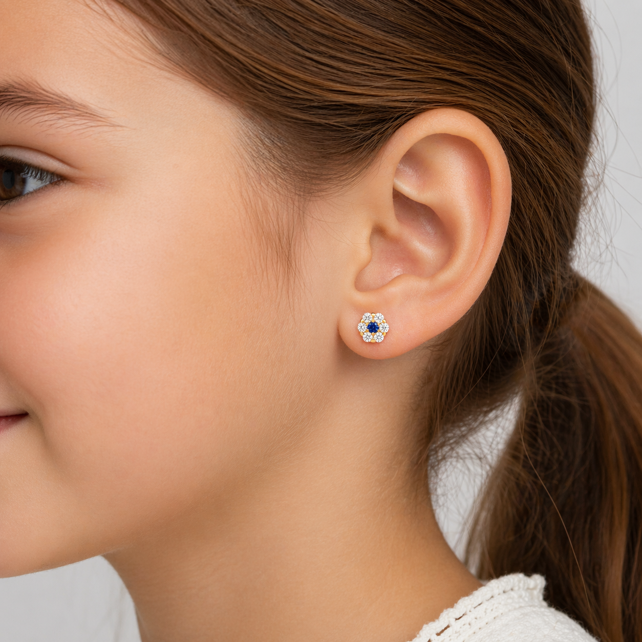 Aretes Piedras Flor