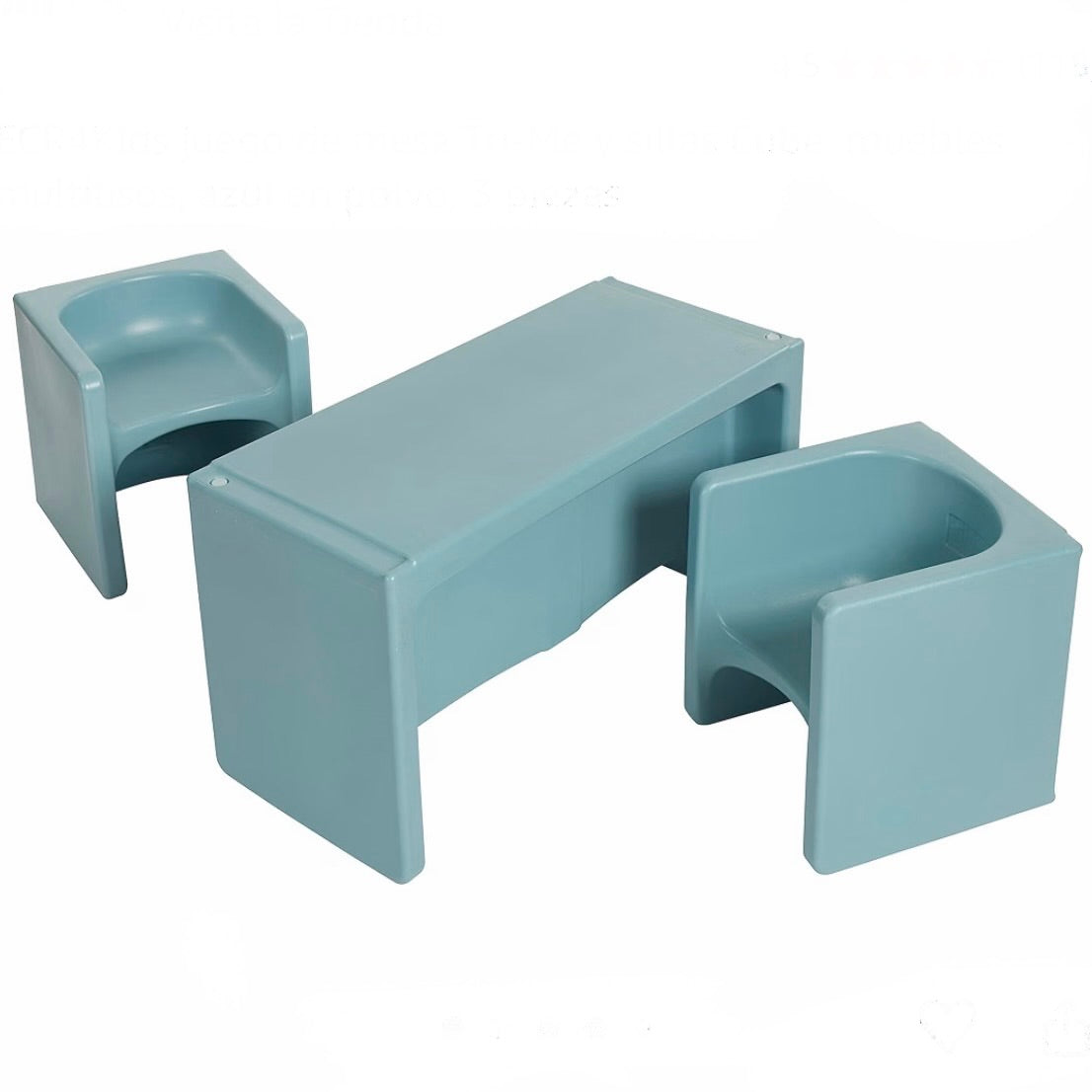 Mesa Cubo Play con Sillas