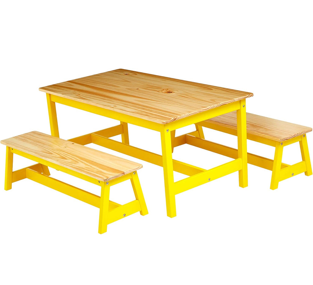 Set De Mesa Y Bancos Kidz