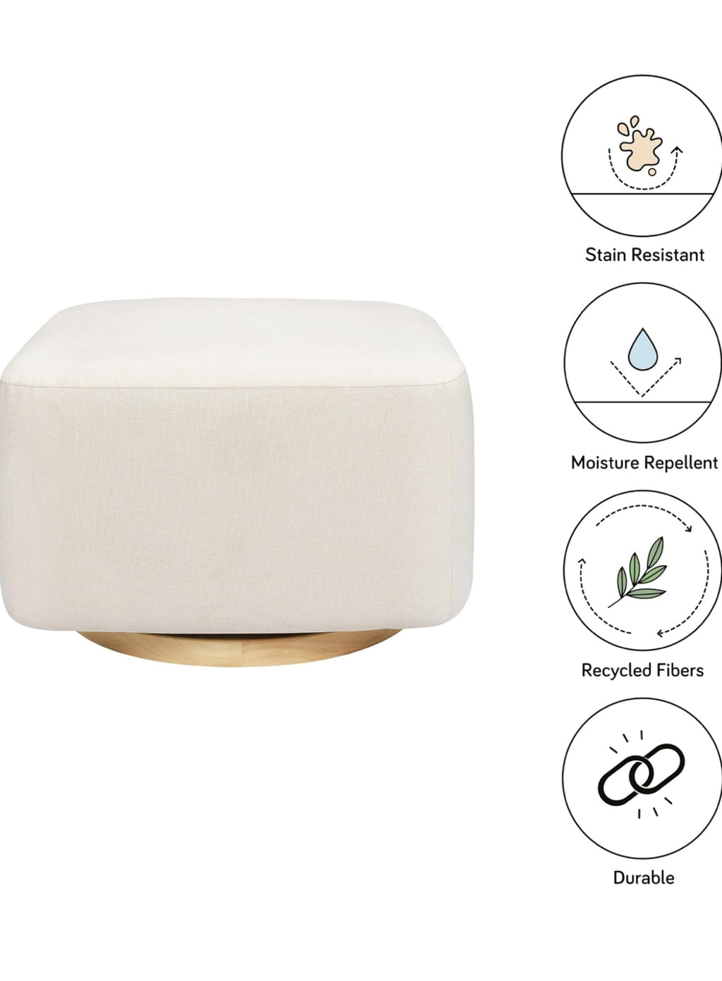 Sillón Mecedora Garry Con Ottoman