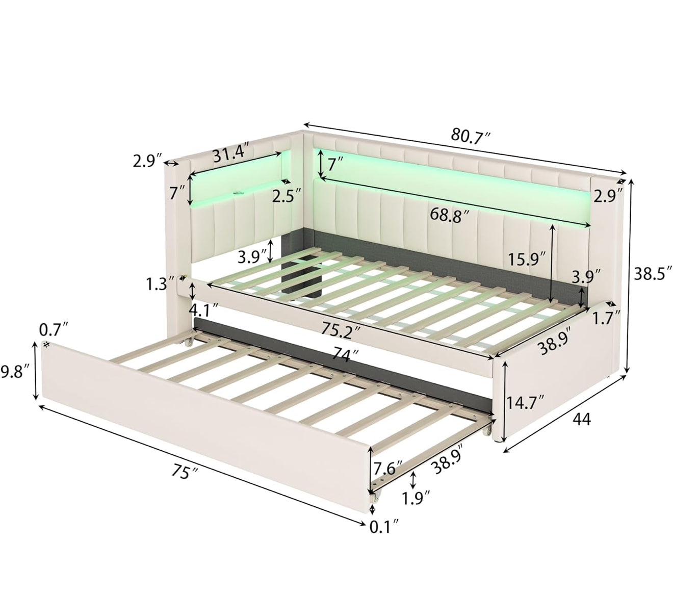 Cama Individual Nido