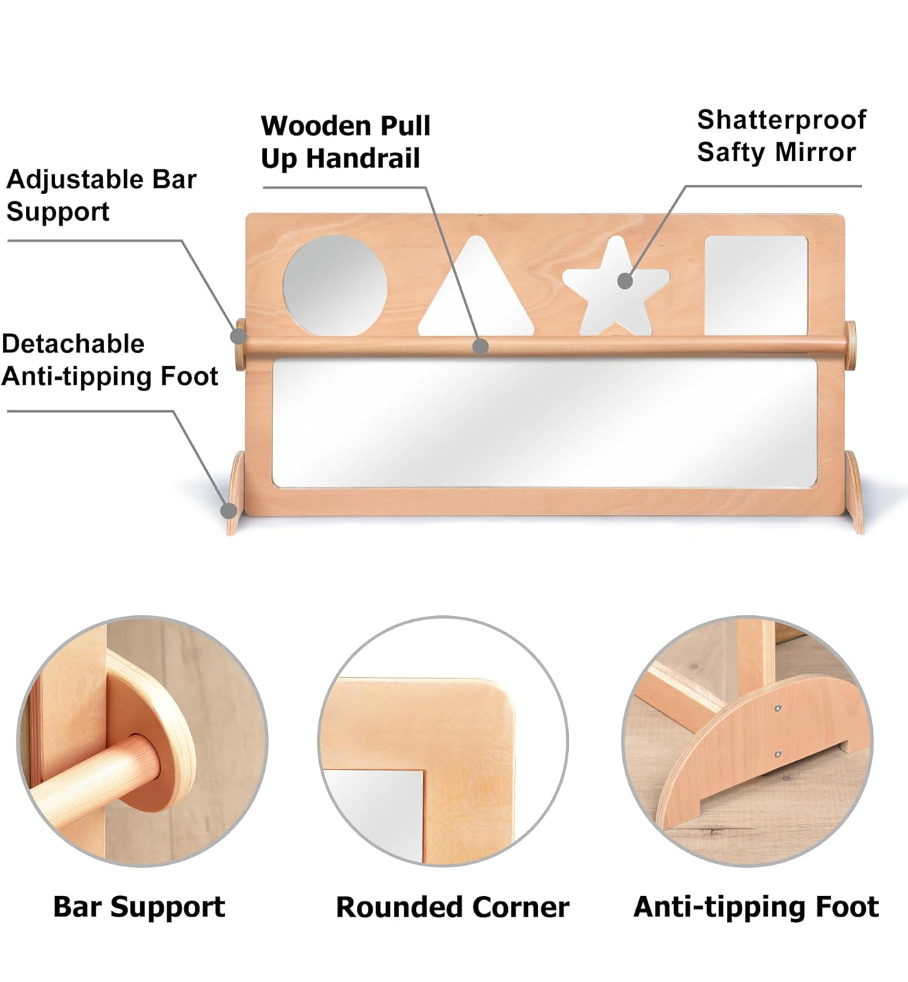 Barra Con Espejos Montessori