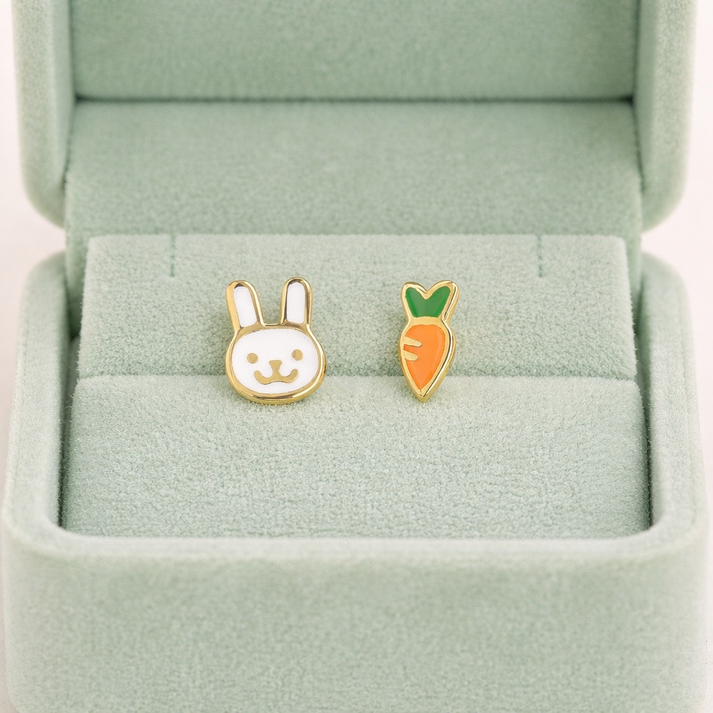 Aretes Bunny And Carrot