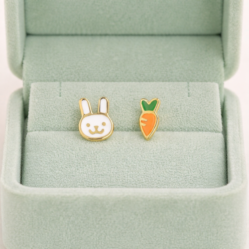 Aretes Bunny And Carrot