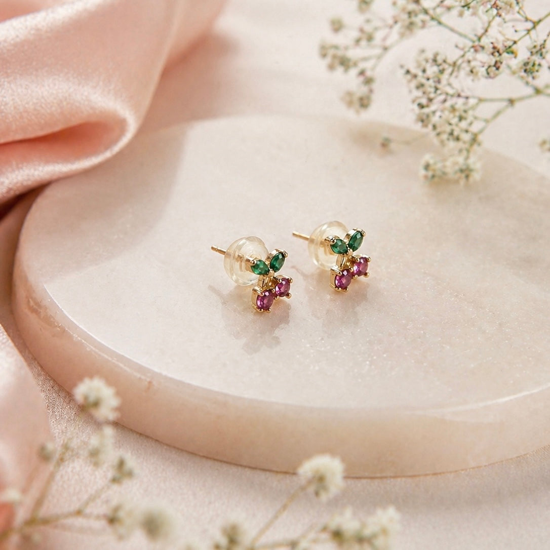 Aretes Cereza