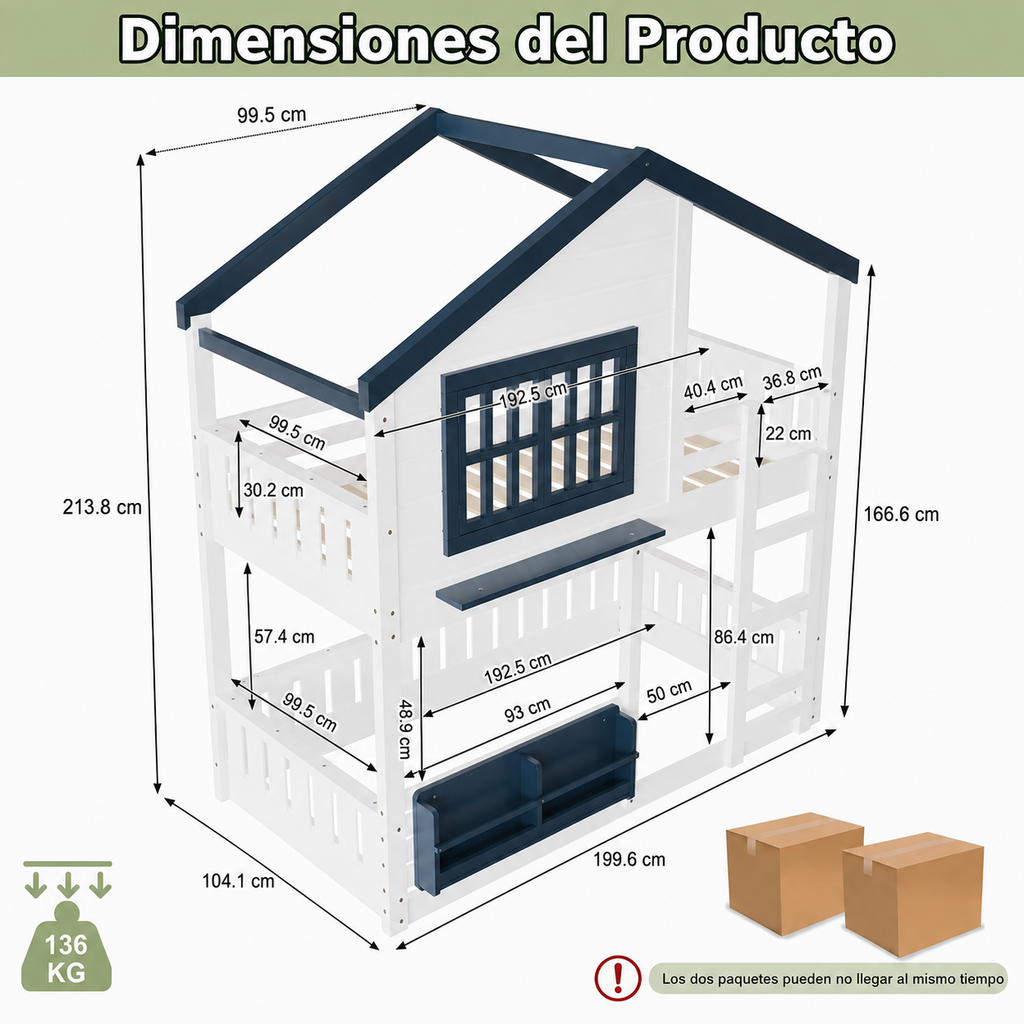 Cama Casa Blueberry