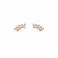 Aretes Rosa Baguette