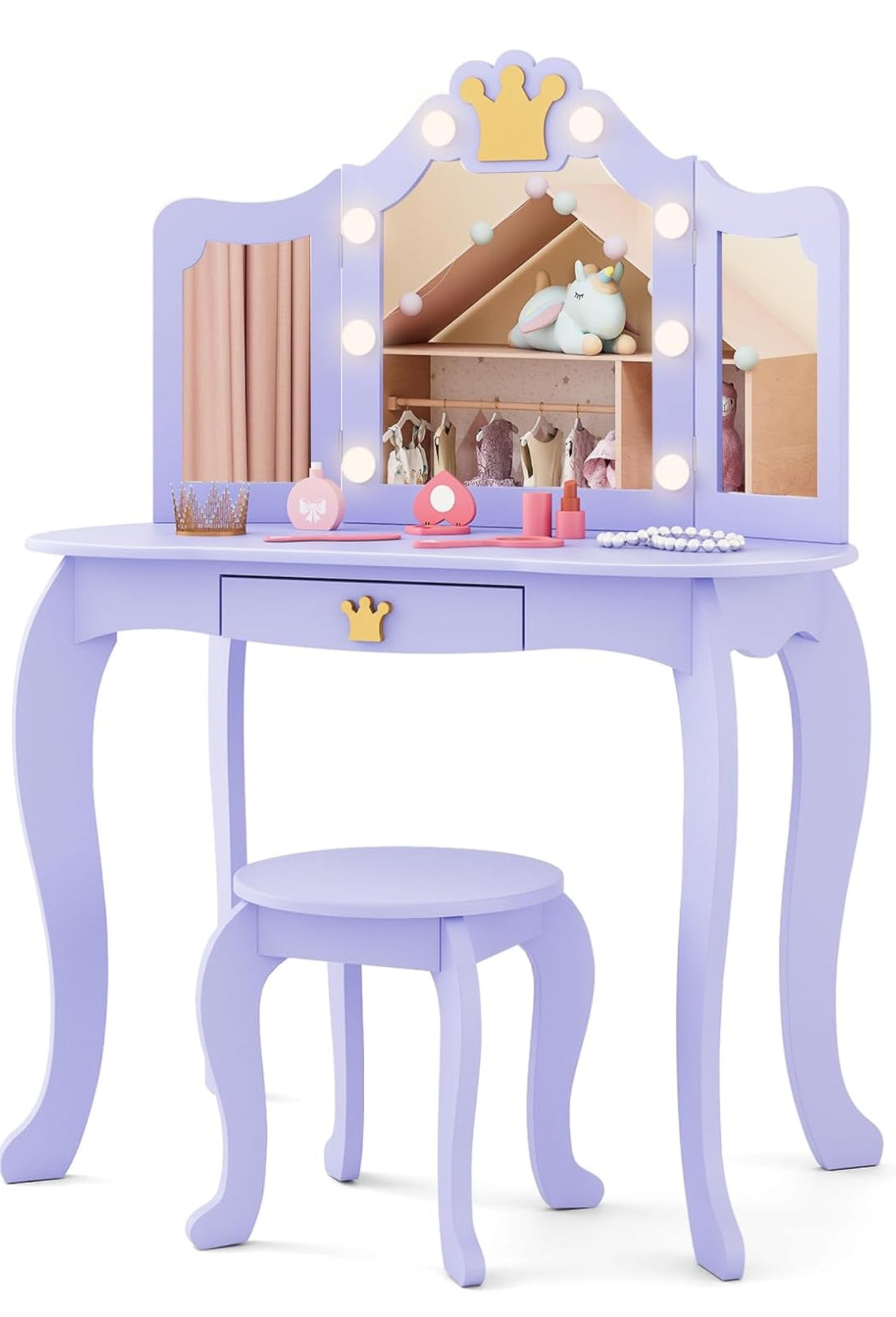 Tocador Y Taburete Princess