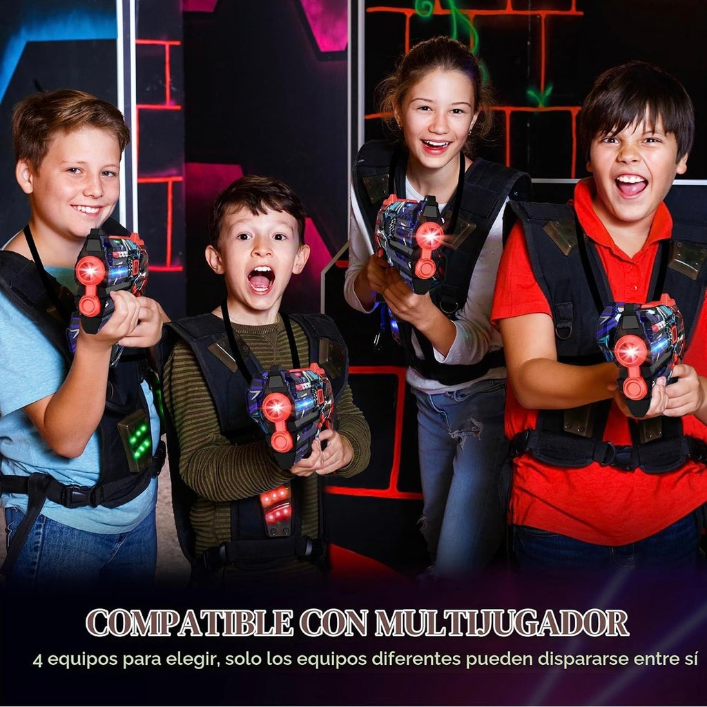Set de Laser Tag Battle 4 Jugadores