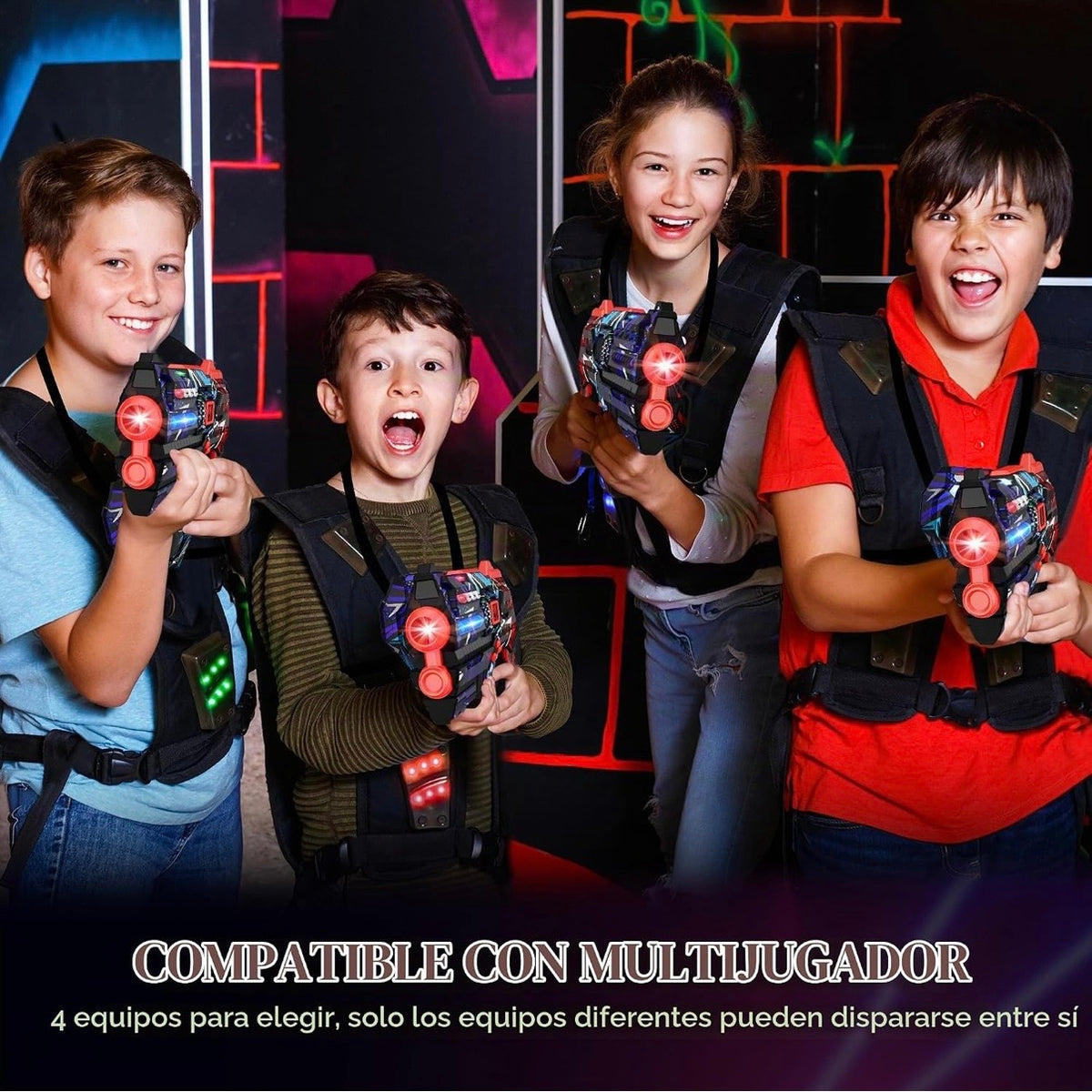 Set de Laser Tag Battle 4 Jugadores
