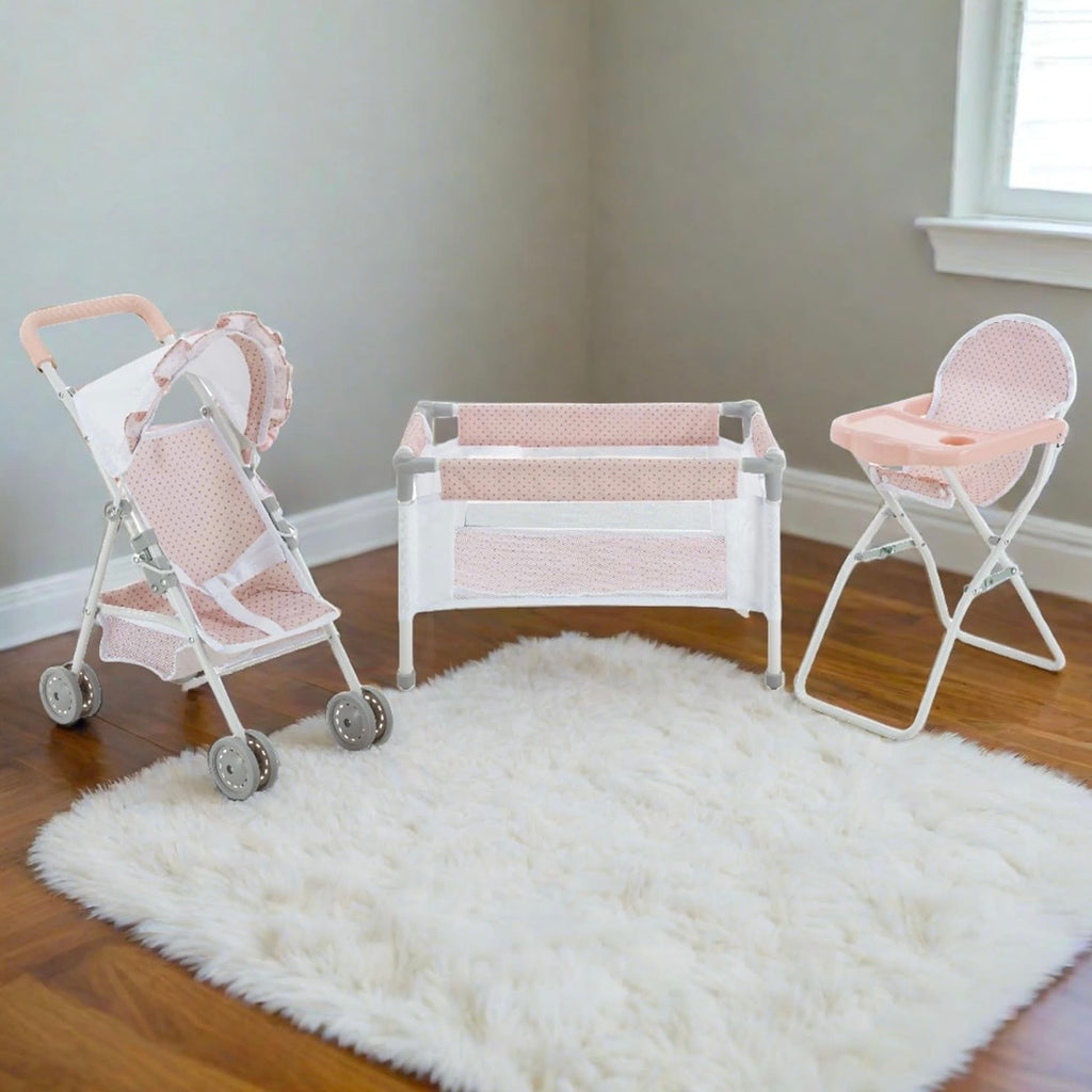 Set De Juego Marietta Carriola Cuna y Silla