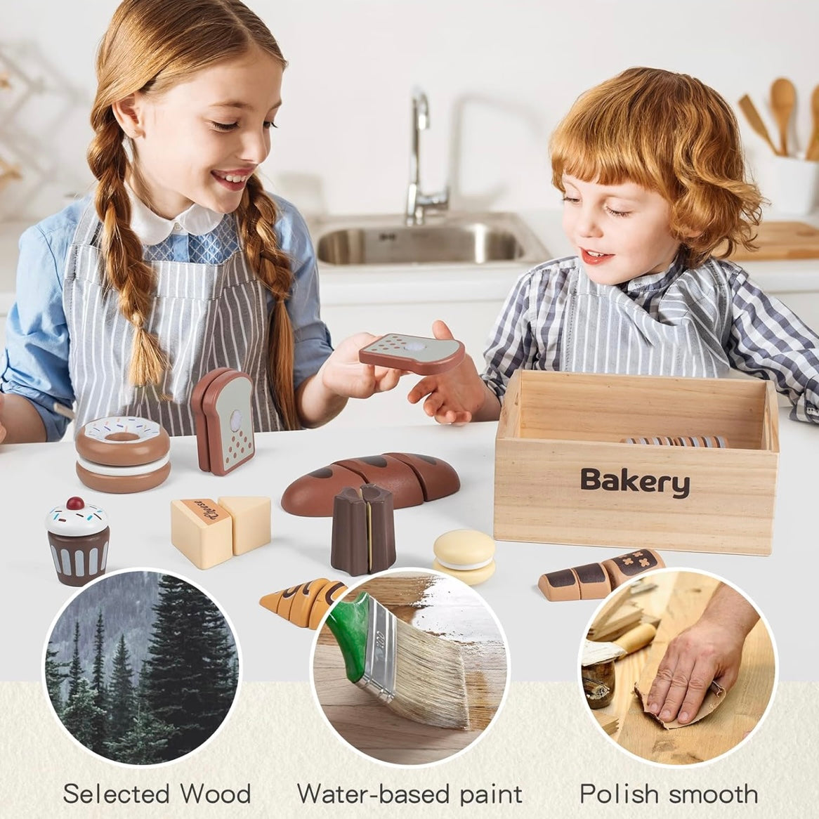 Set de Panadería de Madera Little Bakery