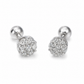 Aretes Rosette Diamond