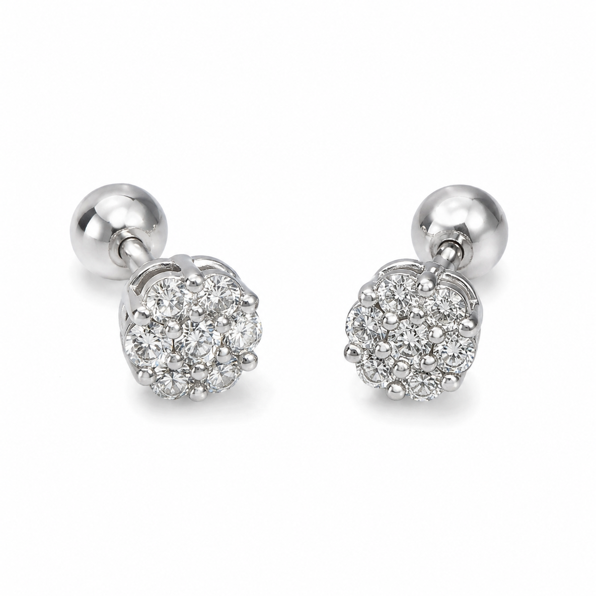 Aretes Rosette Diamond
