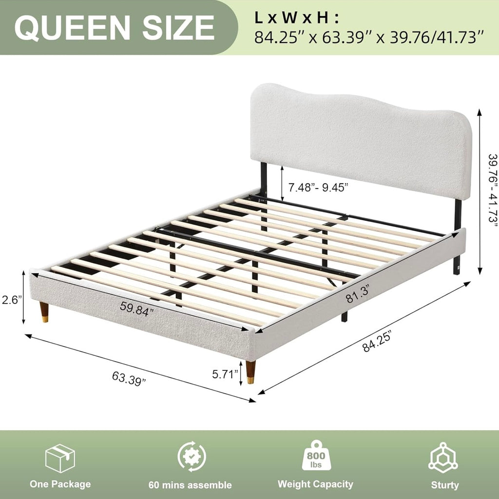 Cama Bouclé Curve