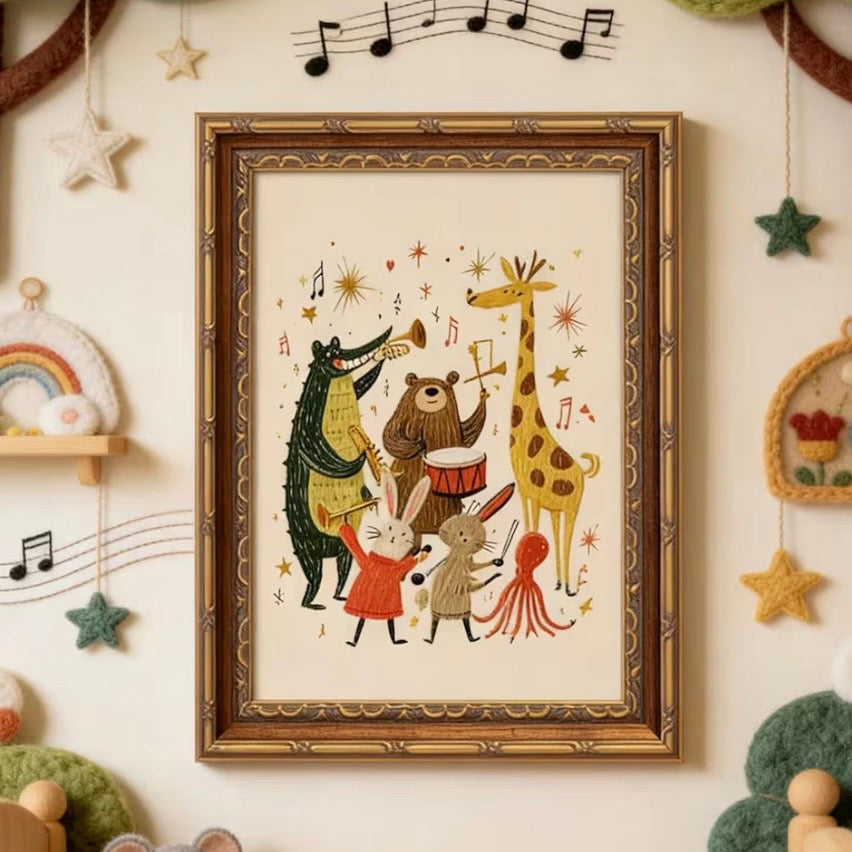 Cuadro Decorativo Musical Jungle