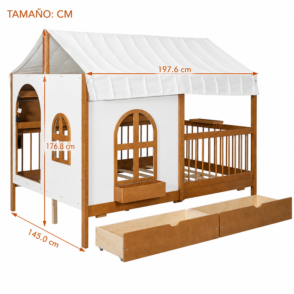 Cama Playhouse Maple